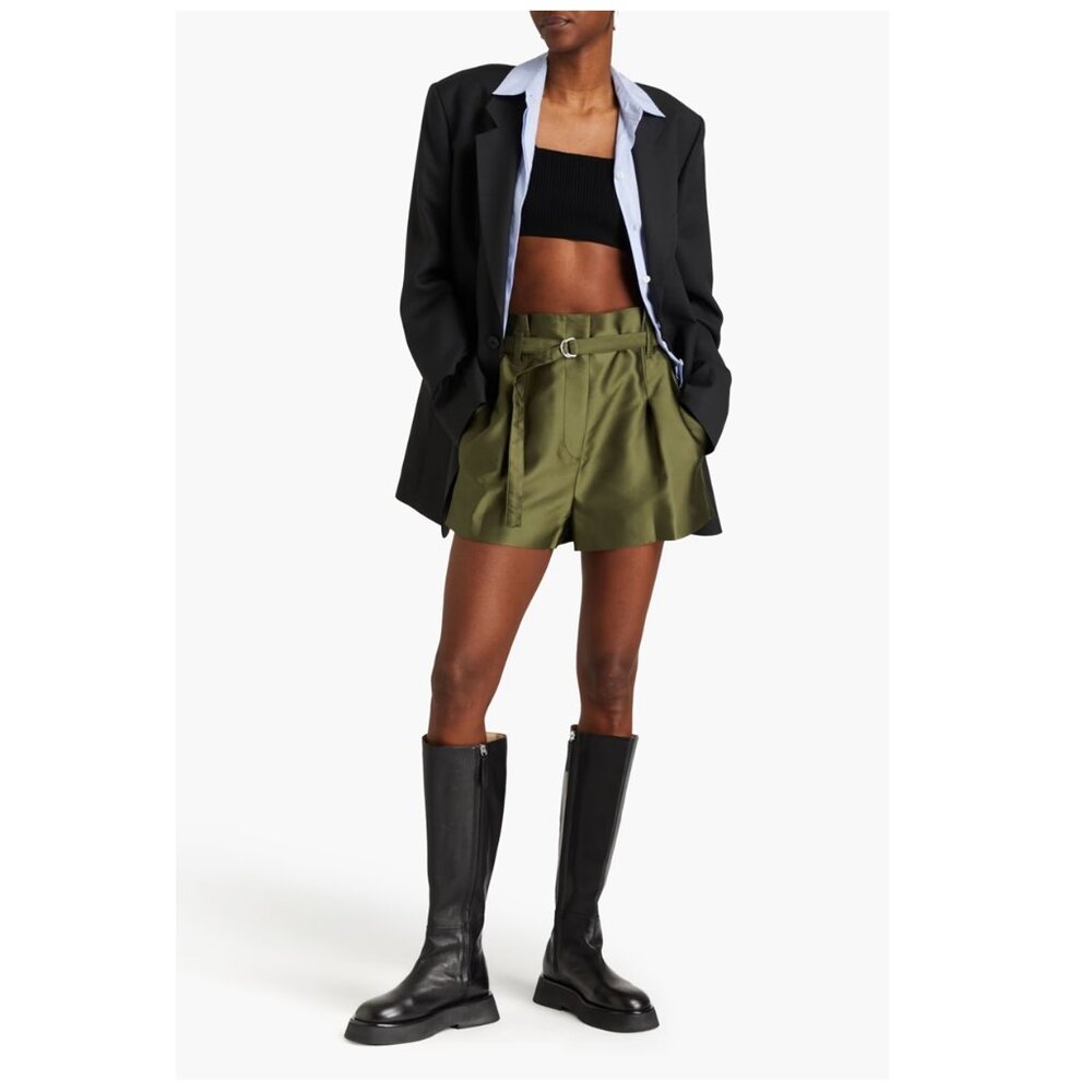 3.1 Phillip Lim Satin Origami Shorts Sz 0 $375